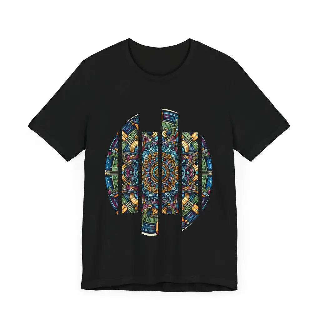 Intricate Circuit Mandala - Jersey Short Sleeve Tee