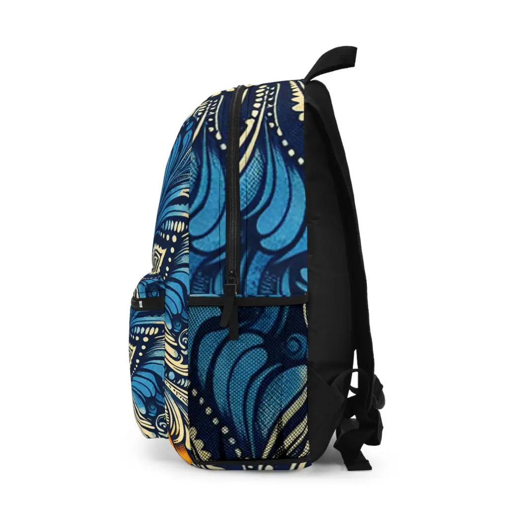 Intricate Contrast of Warm and Cool Hues - Backpack