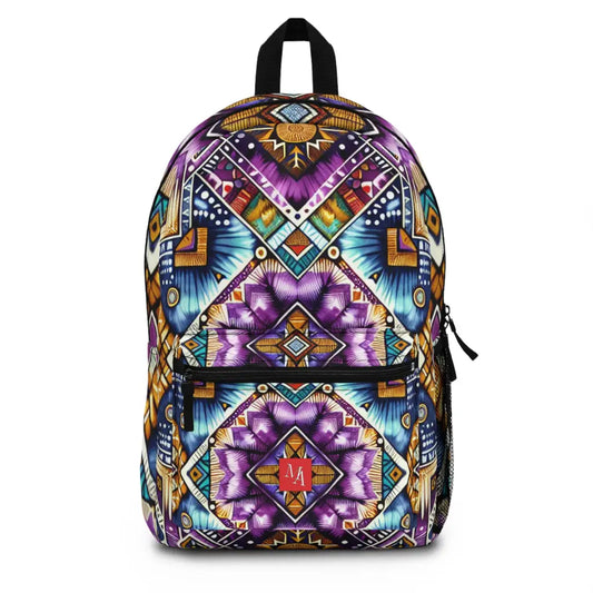 Intricate Cultural Mosaic Backpack One size Bags