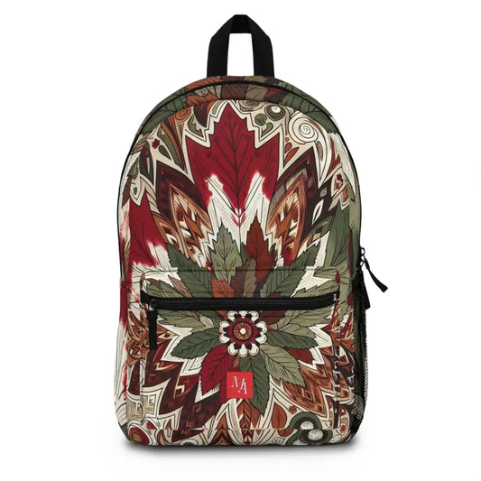 Intricate Foliage Pattern Backpack One size Bags