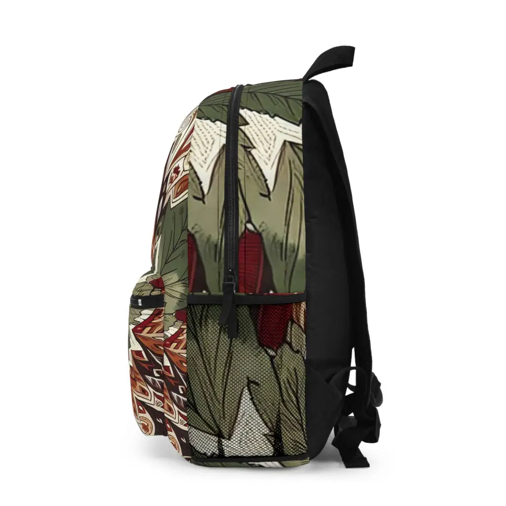 Intricate Foliage Pattern - Backpack - One size - Bags