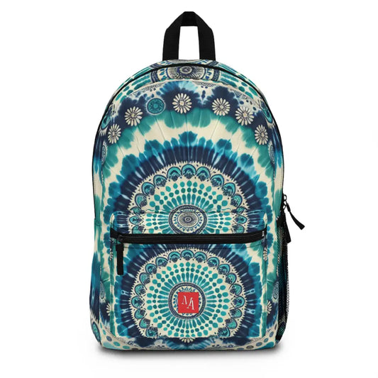 Intricate Indigo Motifs Backpack One size Bags