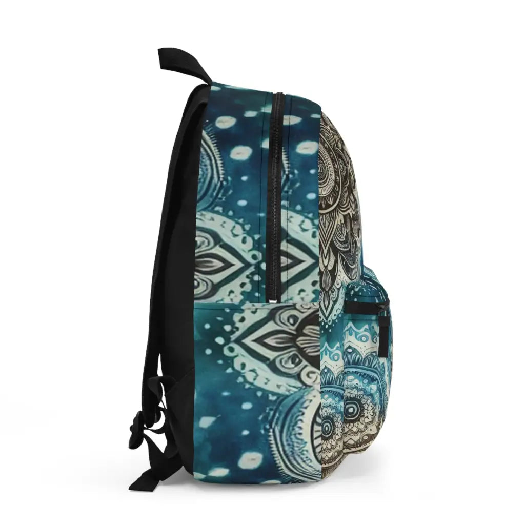 Intricate Indigo Patterns - Backpack - One size - Bags