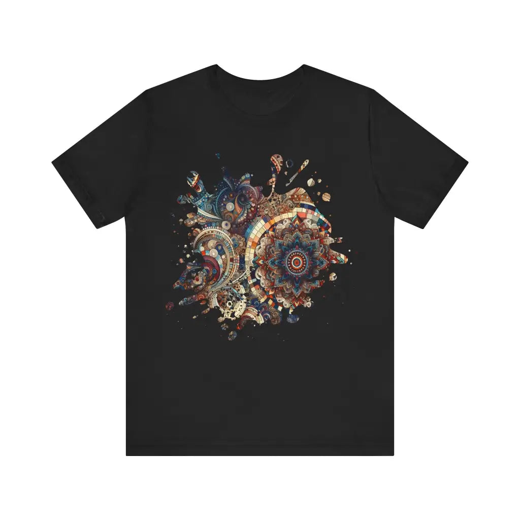 Intricate Mandalic Wonder - Jersey Short Sleeve Tee - Black