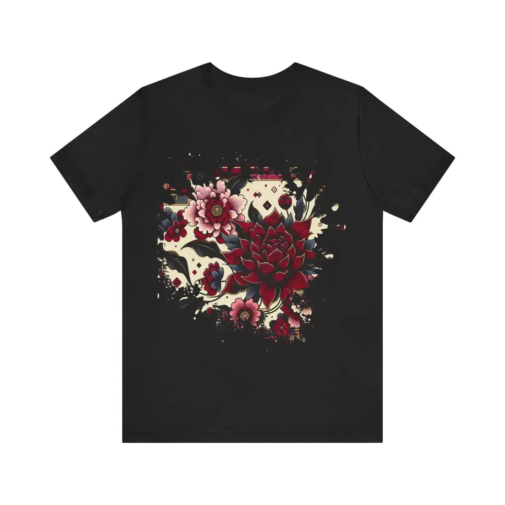 Intricate Petal Arrangement - Jersey Short Sleeve Tee