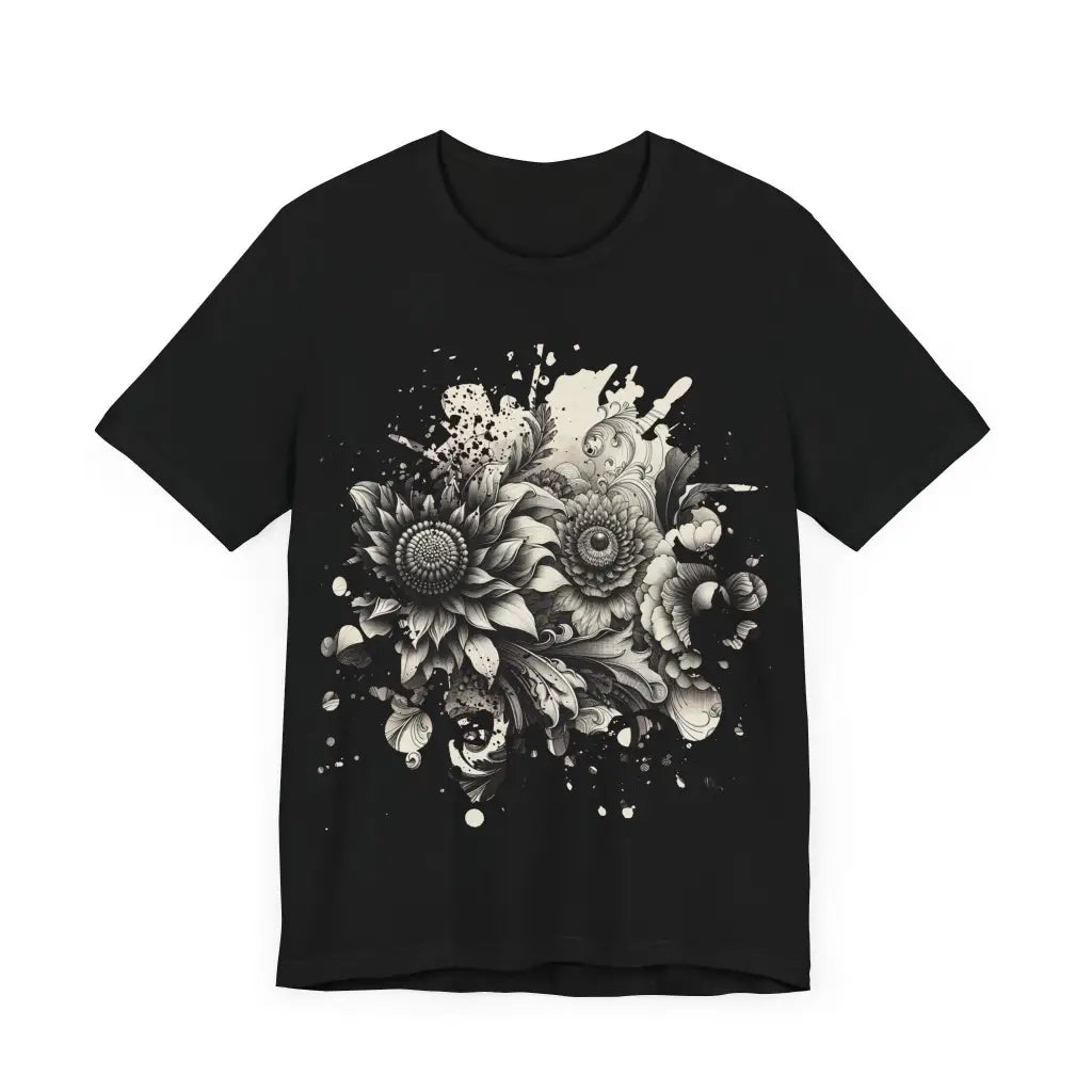 Intricate Petal Design - Jersey Short Sleeve Tee - T-Shirt