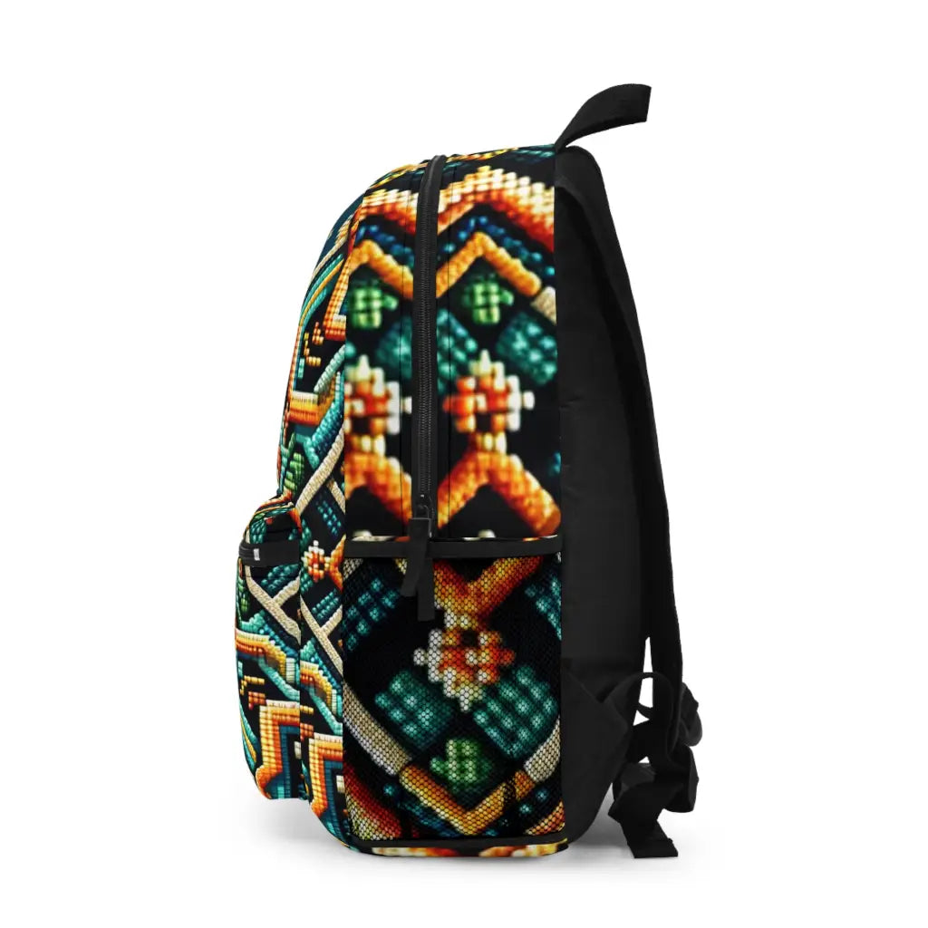 Intricate Puzzle Patterns Backpack One size Bags