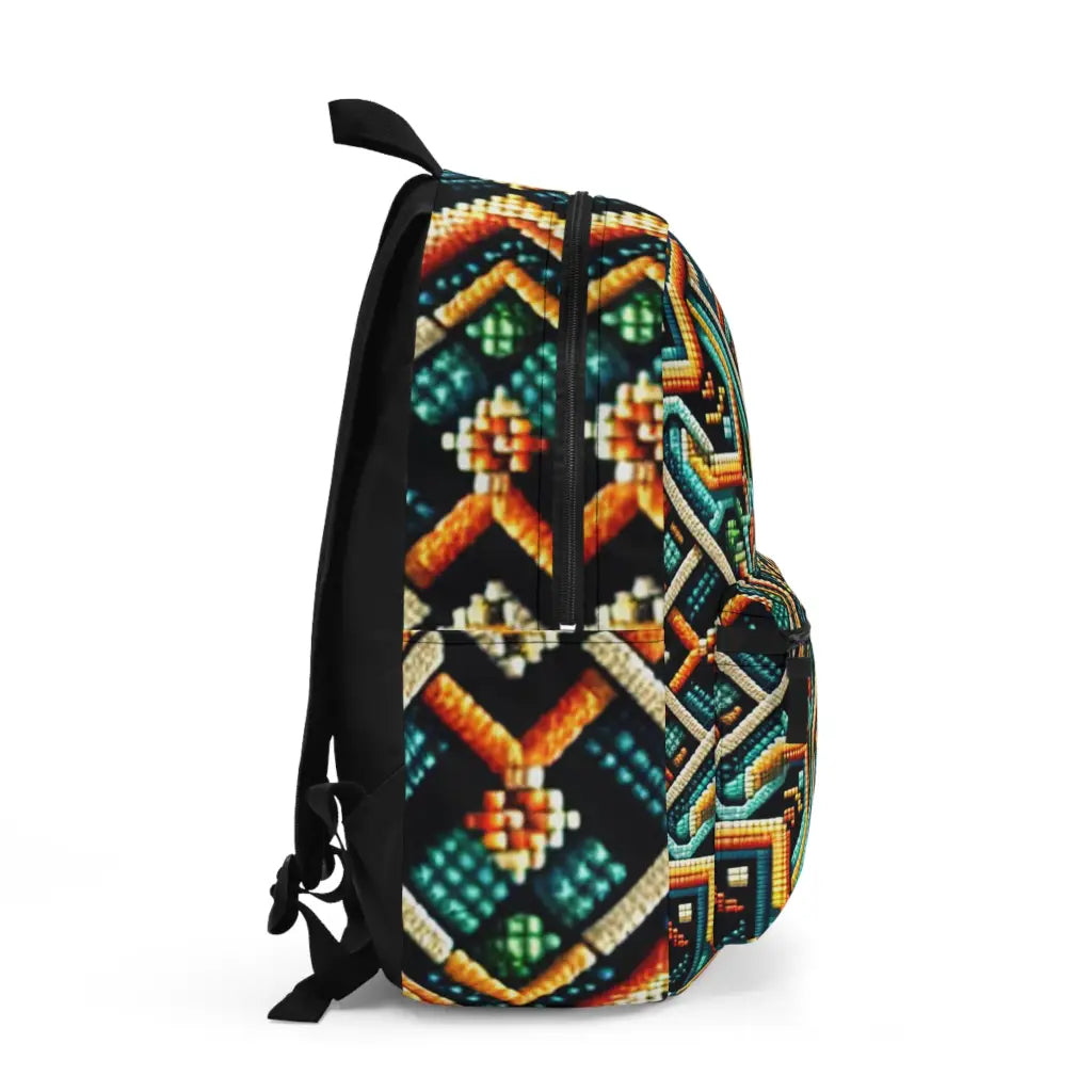 Intricate Puzzle Patterns Backpack One size Bags