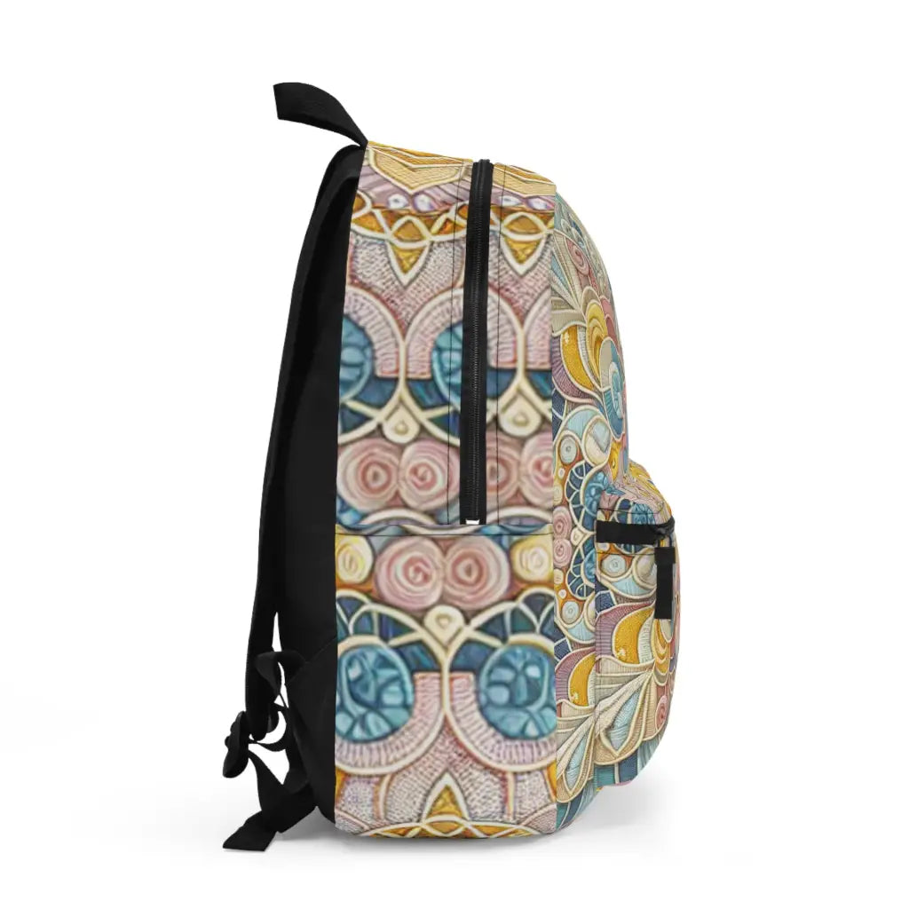 Intricate Tapestry of Pastel Hues - Backpack - One size