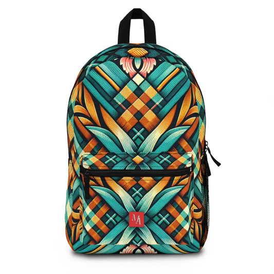 Intricate Weave of Nature and Geometry Backpack One size