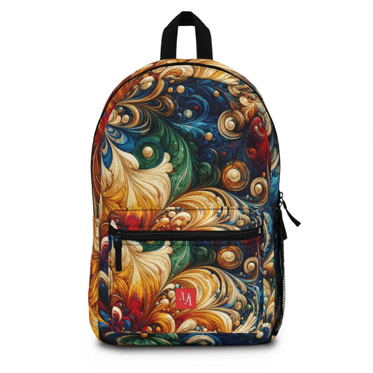 Intricate Whirls of Color Backpack One size Bags