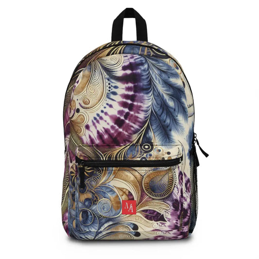 Intricate Whorls and Feathers Lattice Backpack One size Bags