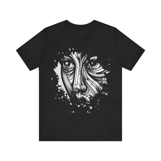 Intriguing Monochrome Visage - Jersey Short Sleeve Tee