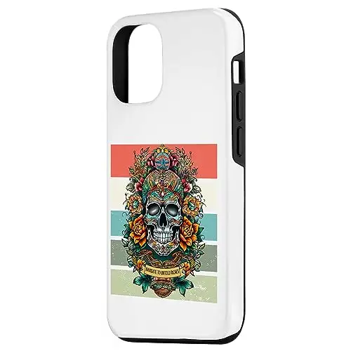 iPhone 11 Pro Max Skull Embellished with Vibrant Flowers
