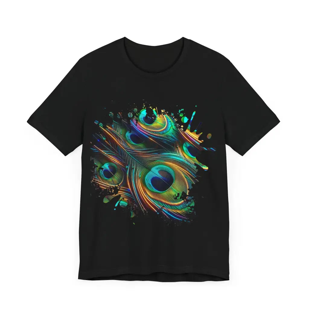 Iridescent Plume Array - Jersey Short Sleeve Tee - T-Shirt