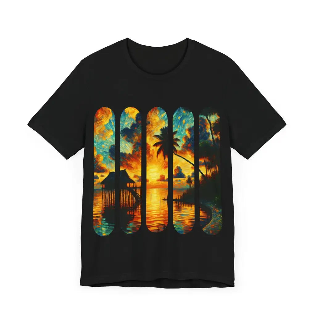 Island Bliss at Days End - Jersey Short Sleeve Tee - T-Shirt