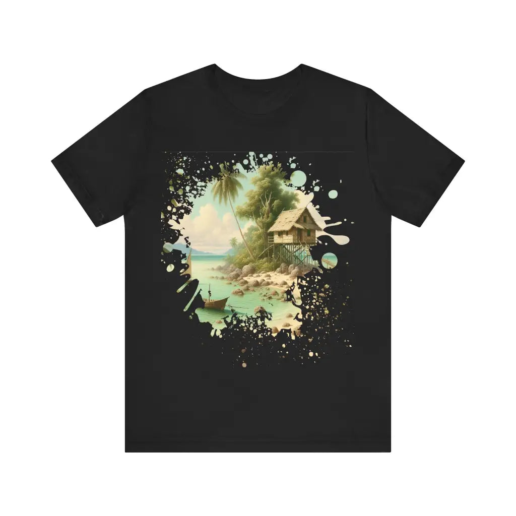 Island Hideaway - Jersey Short Sleeve Tee - Black / S