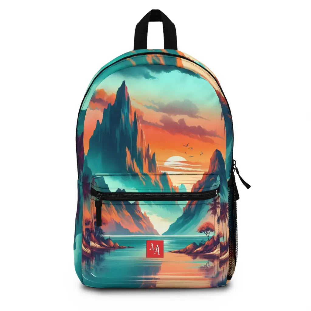Island Oasis at Dawn Backpack One size Bags