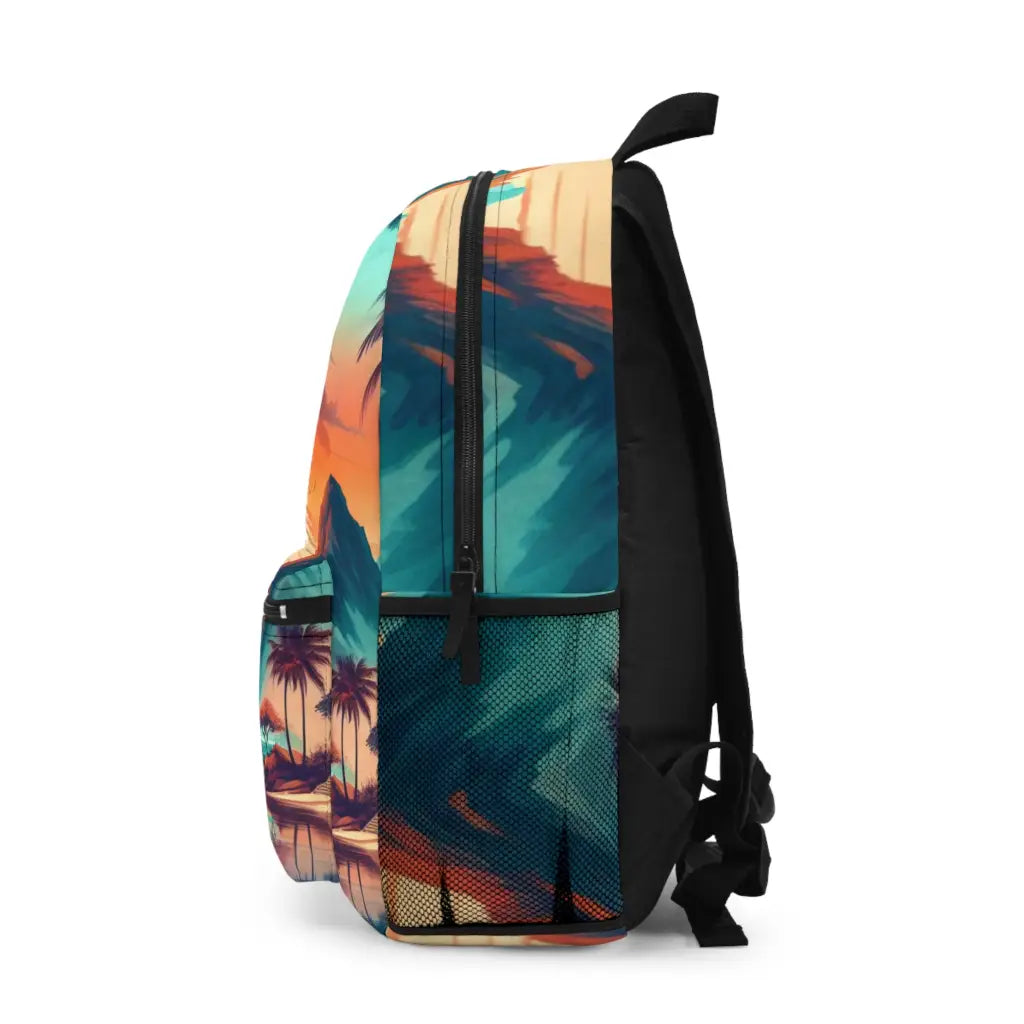 Island Oasis at Dawn Backpack One size Bags