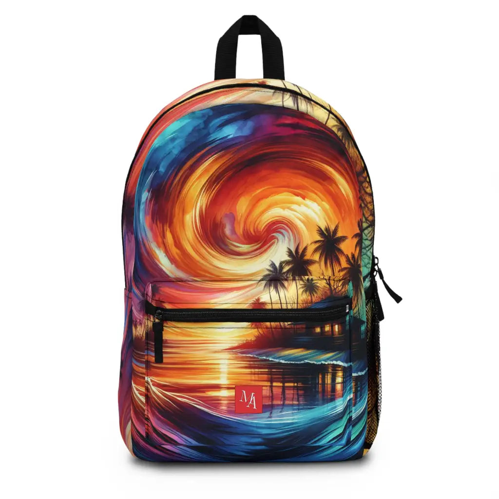 Island Oasis at Dusk Backpack One size Bags