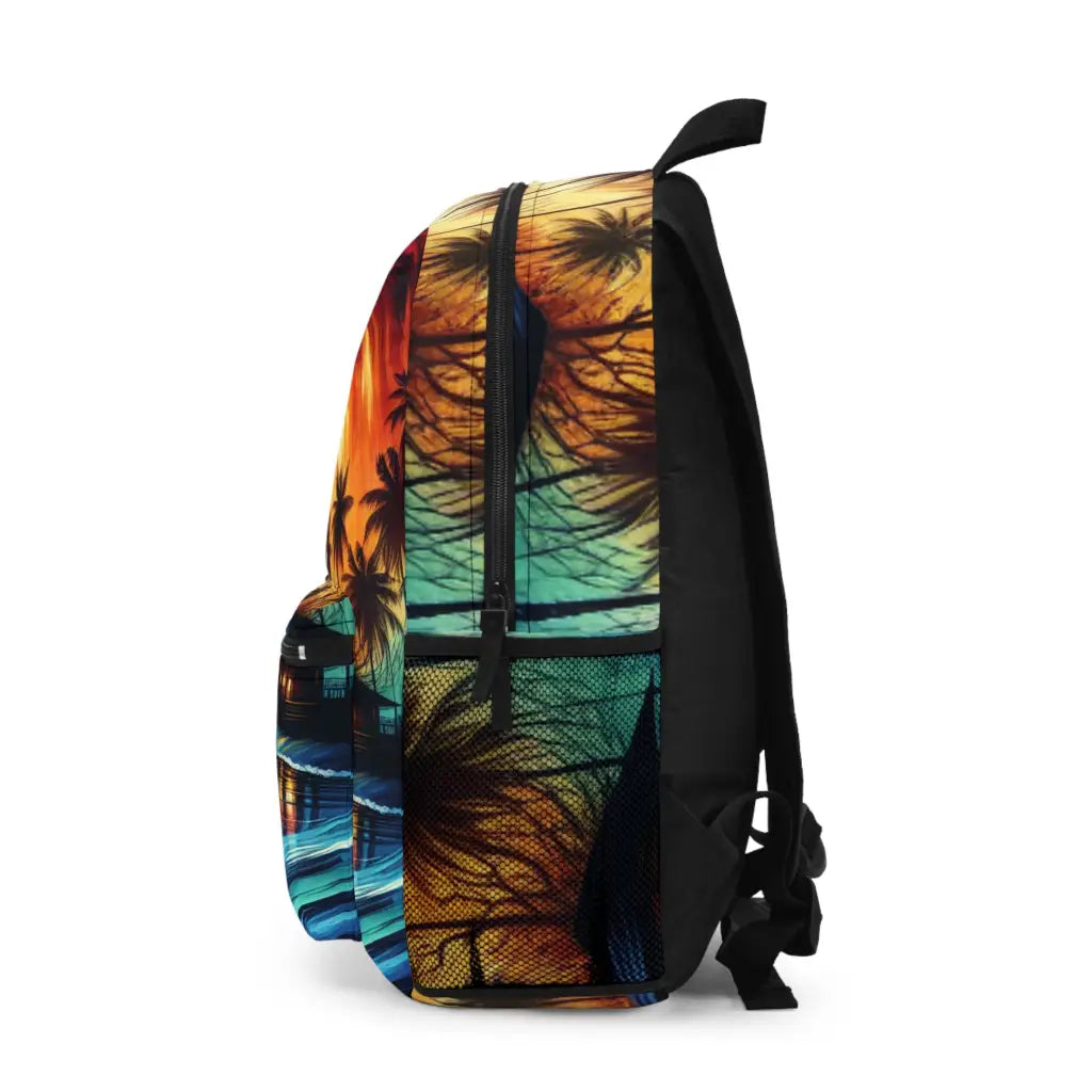 Island Oasis at Dusk Backpack One size Bags