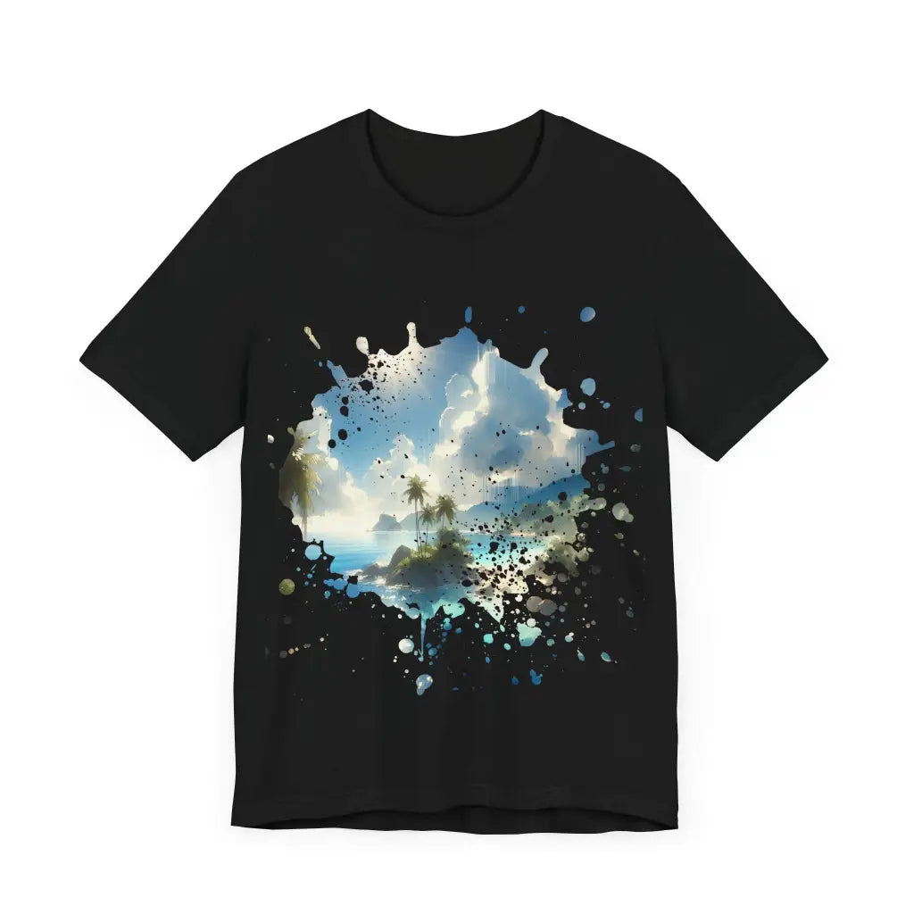 Island Paradise in Sunlight - Jersey Short Sleeve Tee