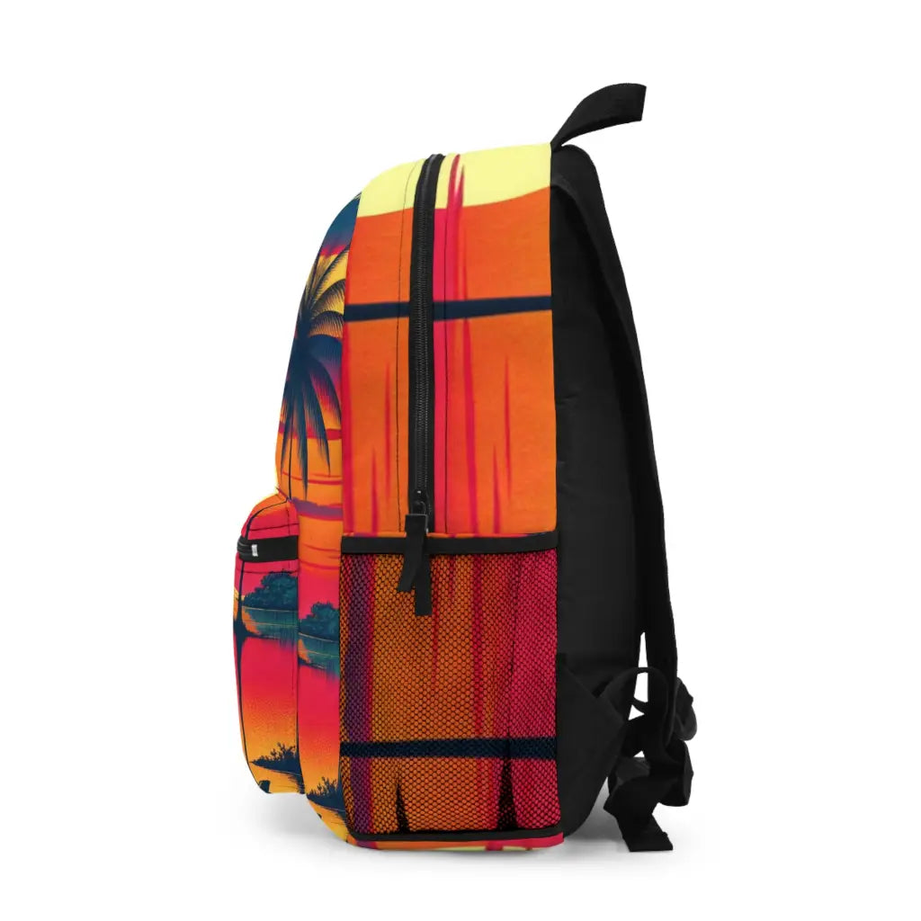 Island Retreat at Dusk Backpack One size Bags