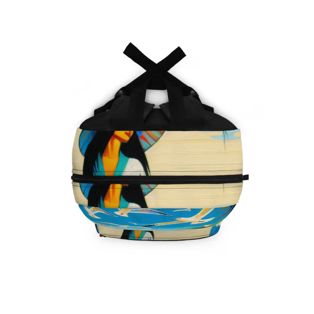 Island Stroll with Seagulls Backpack One size Bags