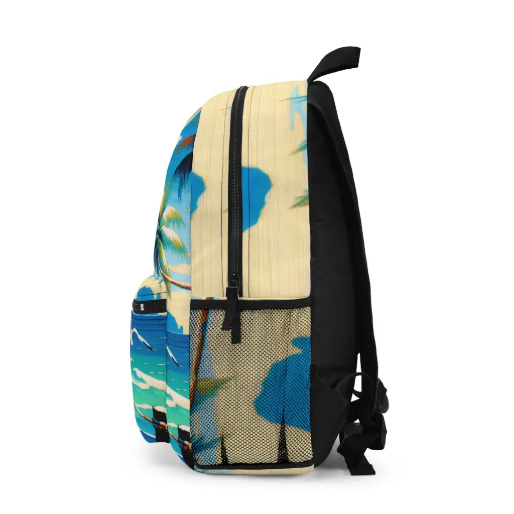 Island Stroll with Seagulls Backpack One size Bags