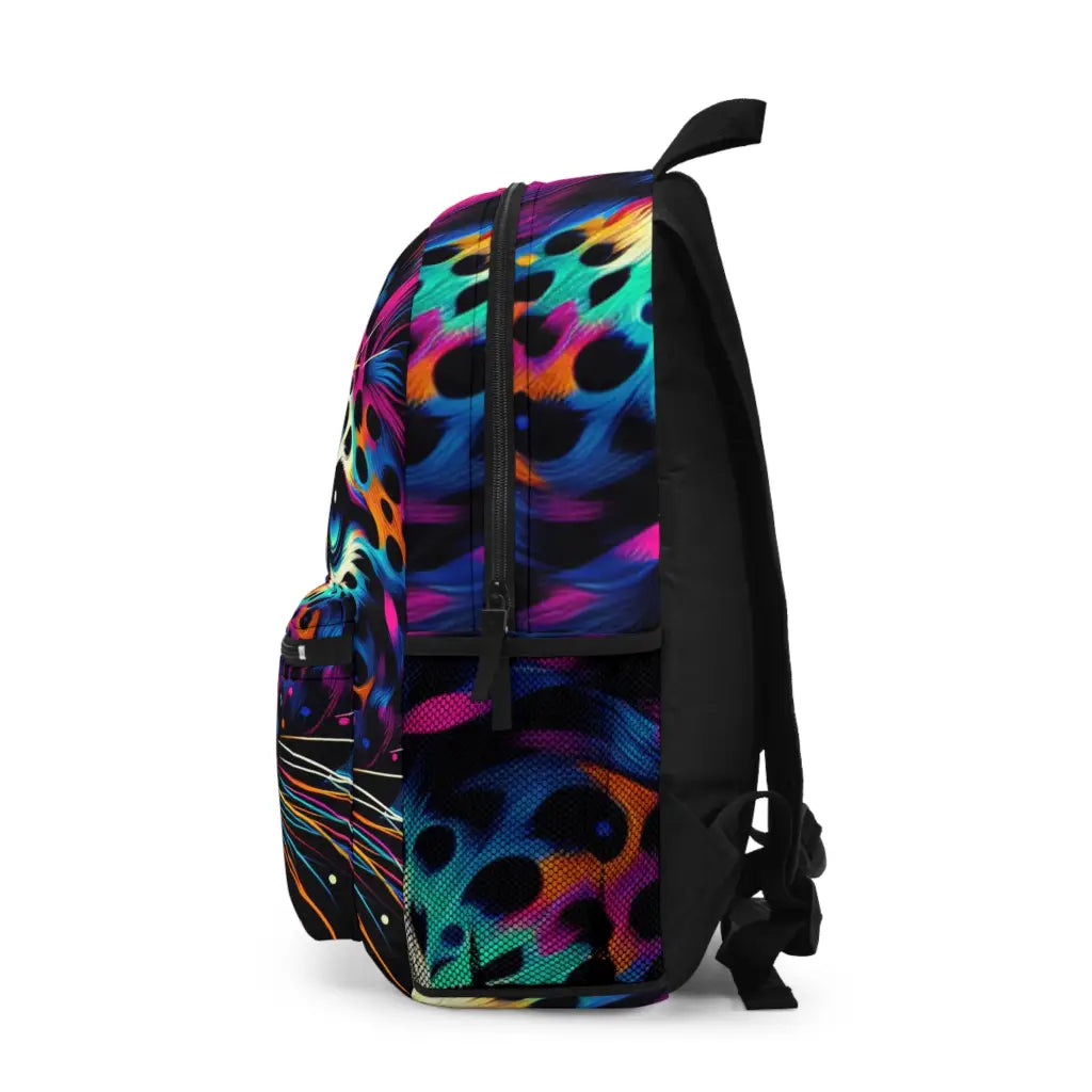Jaguar in Luminous Colors Backpack One size Bags