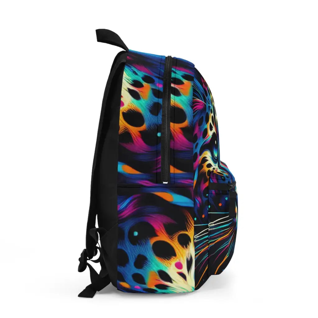 Jaguar in Luminous Colors Backpack One size Bags
