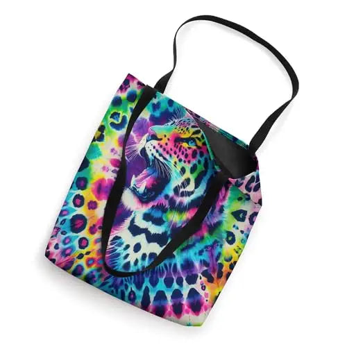 Jaguar Roar of the Rainbow: Luminous Jungle Majesty Tote