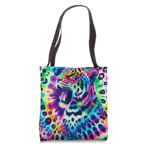 Jaguar Roar of the Rainbow: Luminous Jungle Majesty Tote