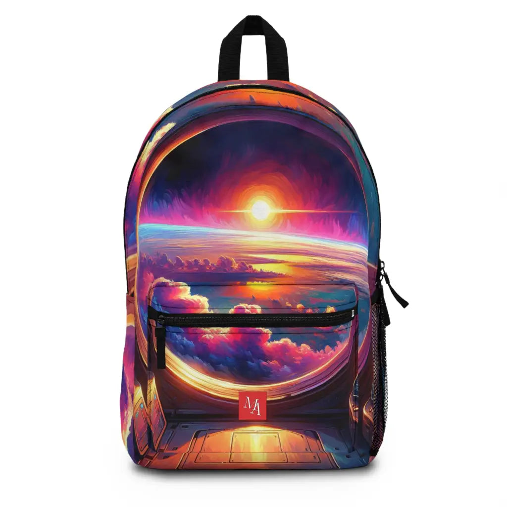 Journey’s Dawn from Spacecraft Window Backpack One size Bags