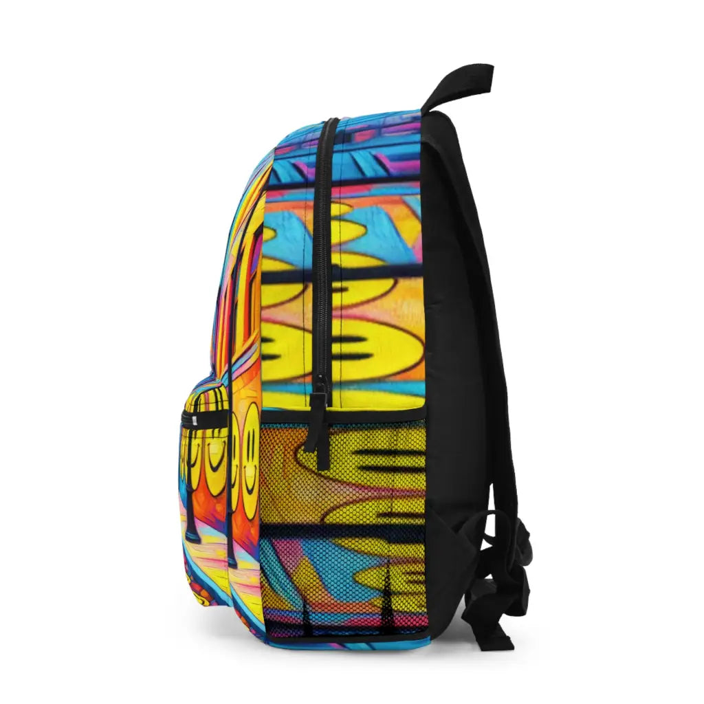 Joyful Alley Street Art Adventure Backpack One size Bags