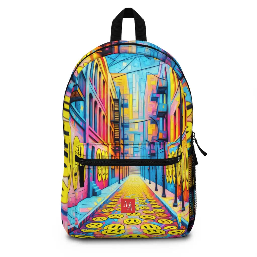 Joyful Alley Street Art Adventure Backpack One size Bags