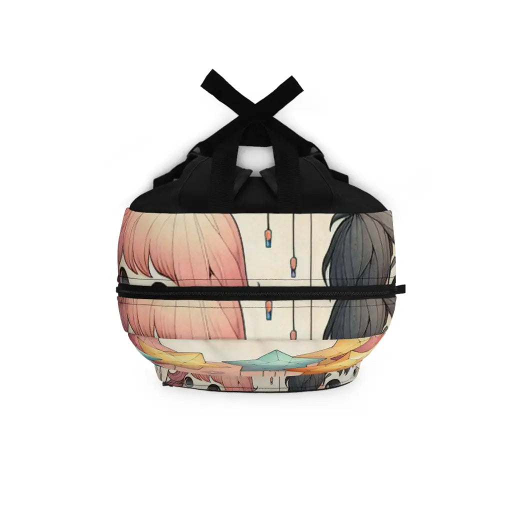 Joyful Flight with Star Balloons Backpack One size Bags