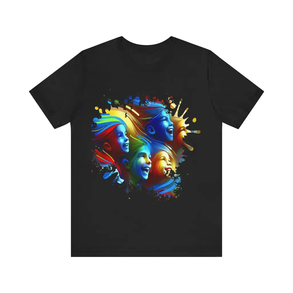 Joyful Spectrum - Jersey Short Sleeve Tee - Black / S