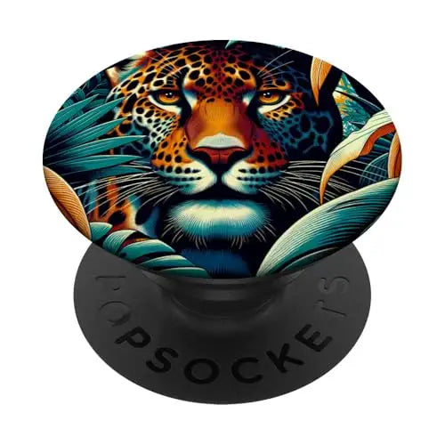 Jungle Majesty: Fierce Gaze of the Jaguar PopSockets