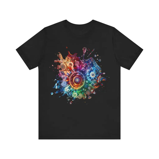 Kaleidoscope of Spirals and Rings - Jersey Short Sleeve Tee