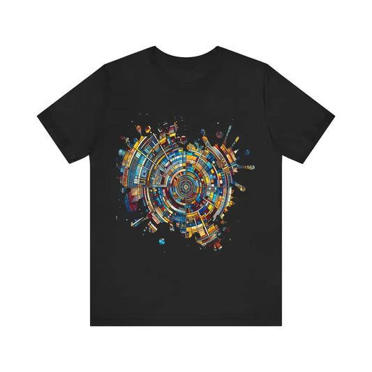 Kaleidoscopic Convergence - Jersey Short Sleeve Tee - Black