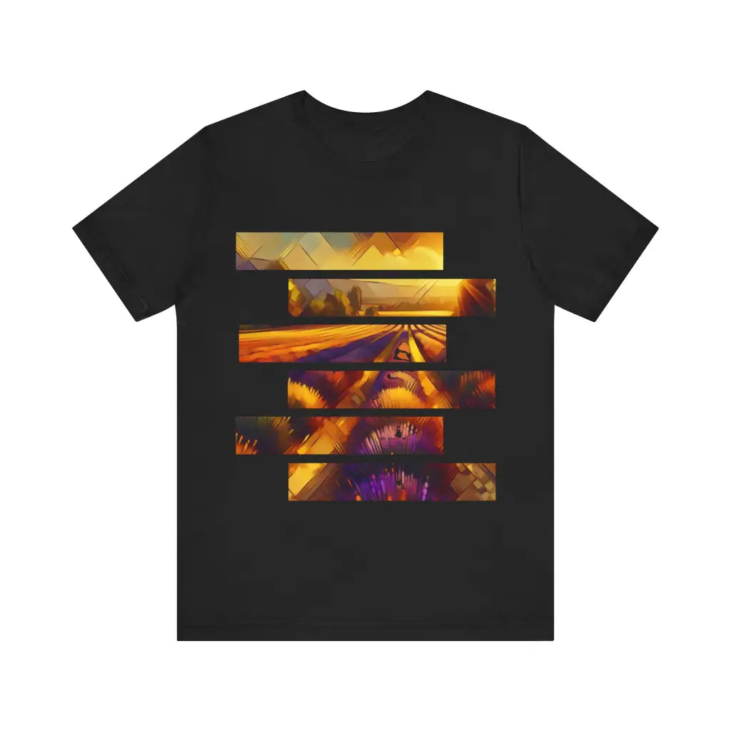 Lavender Field in Warm Glow - Jersey Short Sleeve Tee