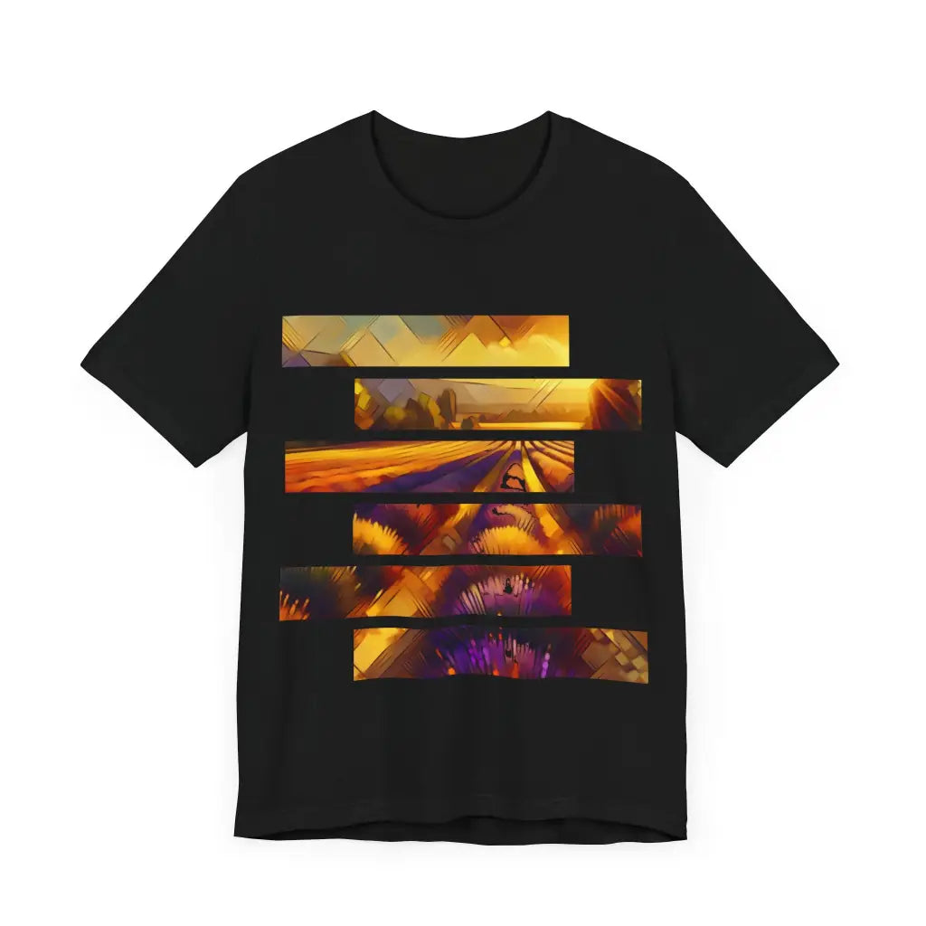 Lavender Field in Warm Glow - Jersey Short Sleeve Tee