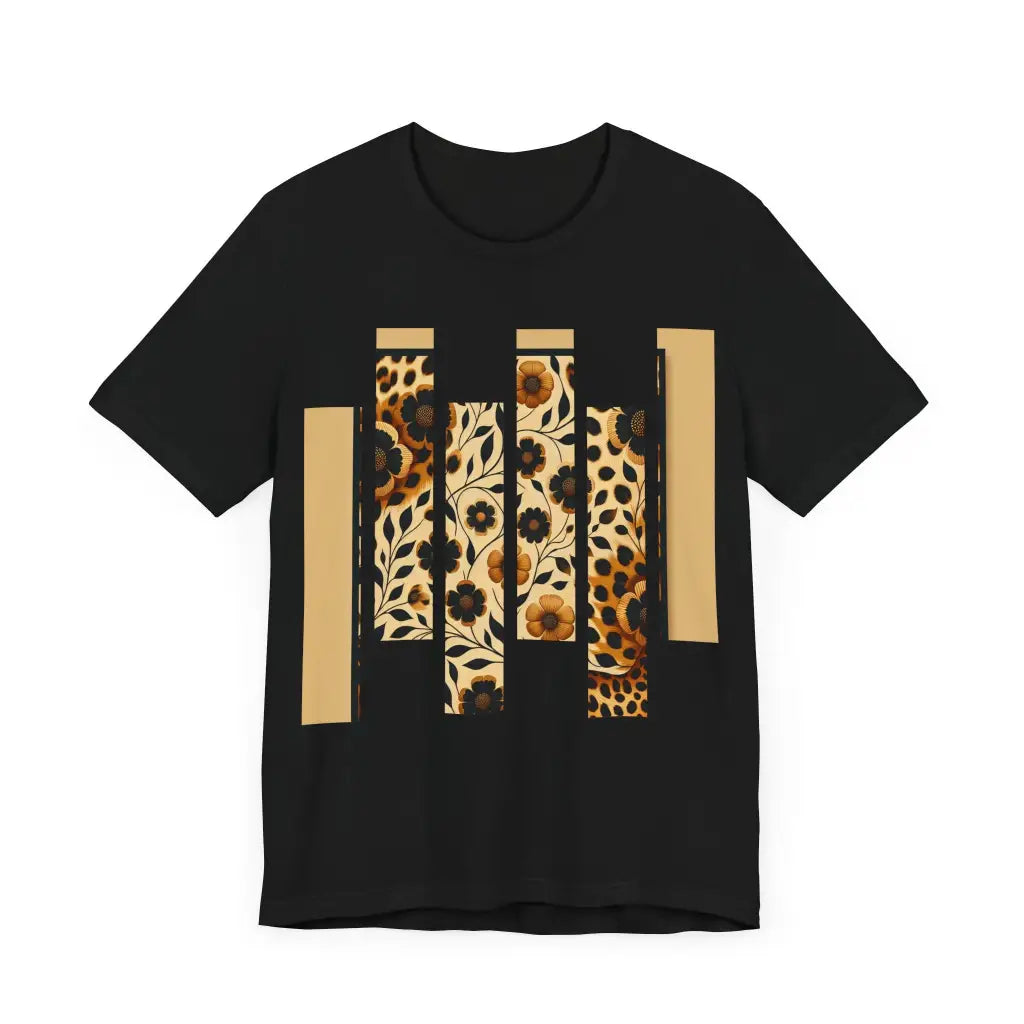 Leopard Blooms Harmony Jersey Short Sleeve Tee T Shirt