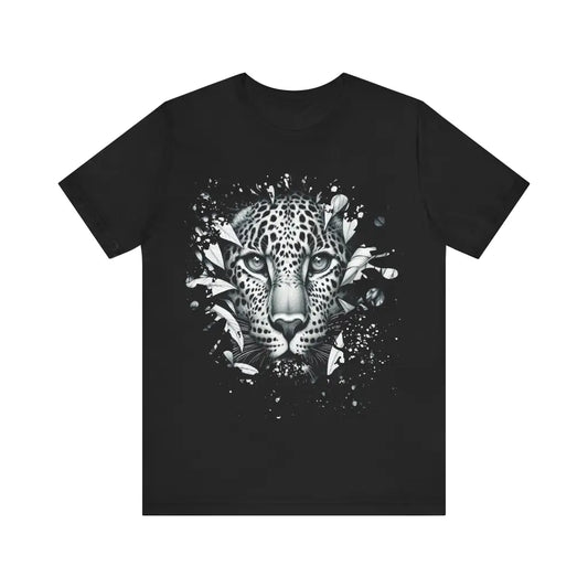 Leopard Gaze Surrounded by Foliage - Jersey Short Sleeve