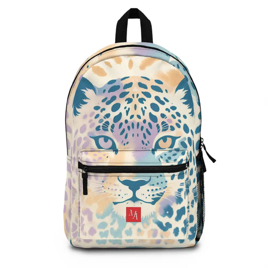 Leopard Whimsy in Pastel Shades - Backpack - One size - Bags