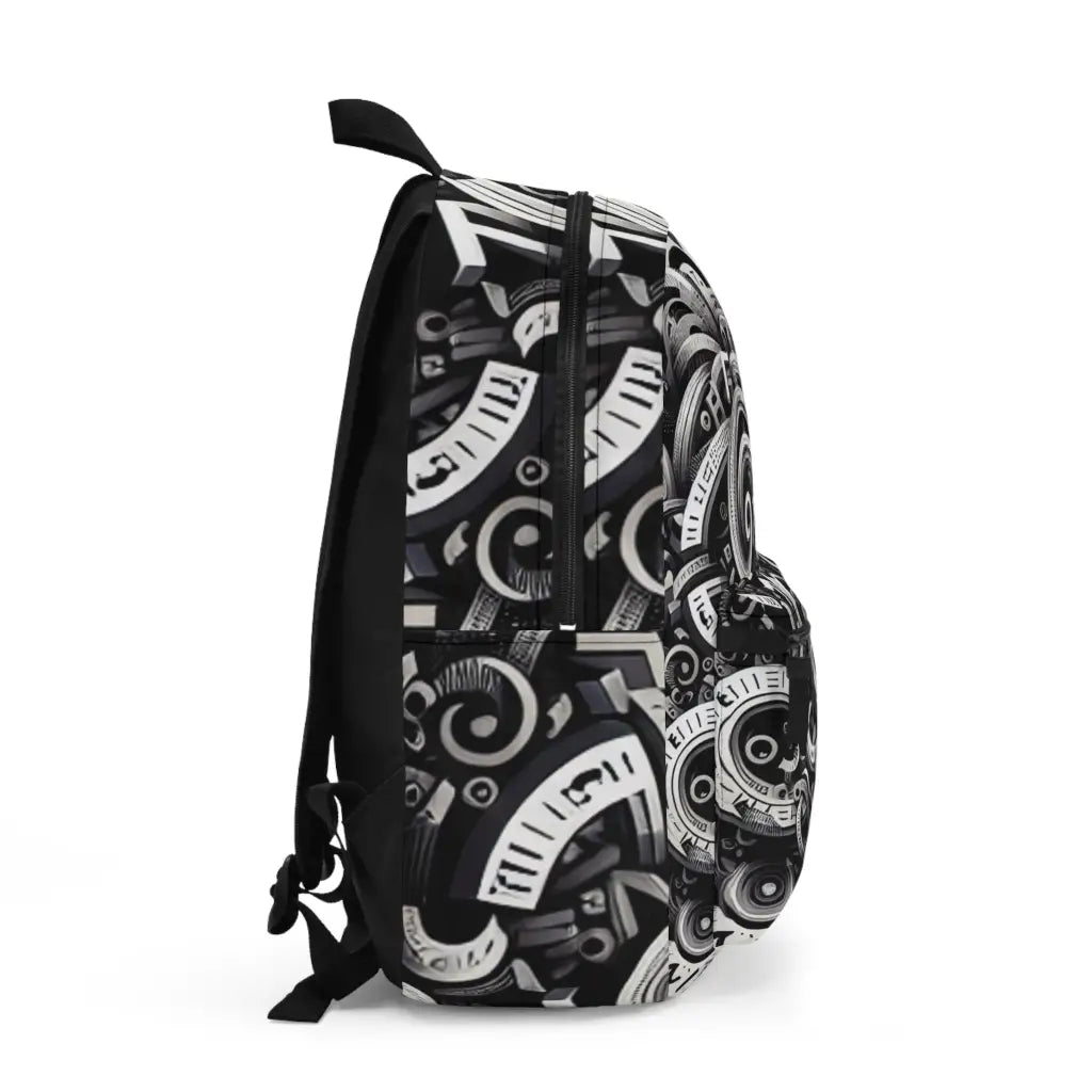 Letter Curves and Spirals Backpack One size Bags