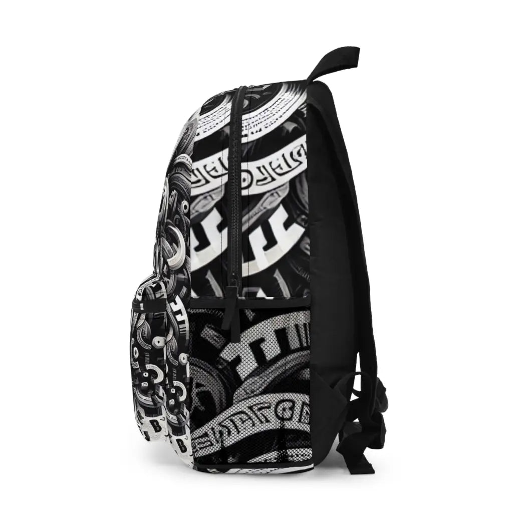 Letter Curves and Spirals Backpack One size Bags