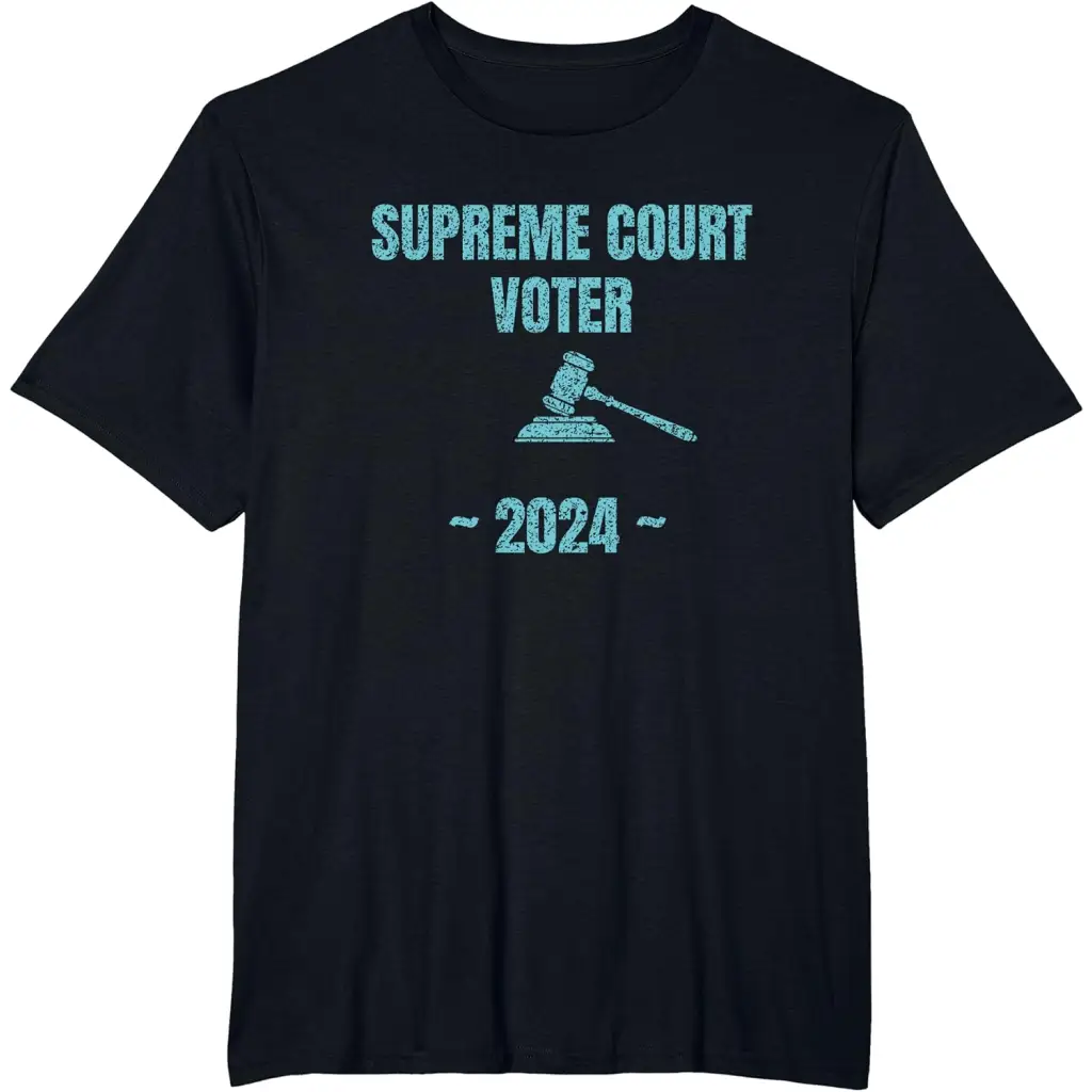 Liberal Supreme Court Voter - Blue Democrat T-Shirt - Black