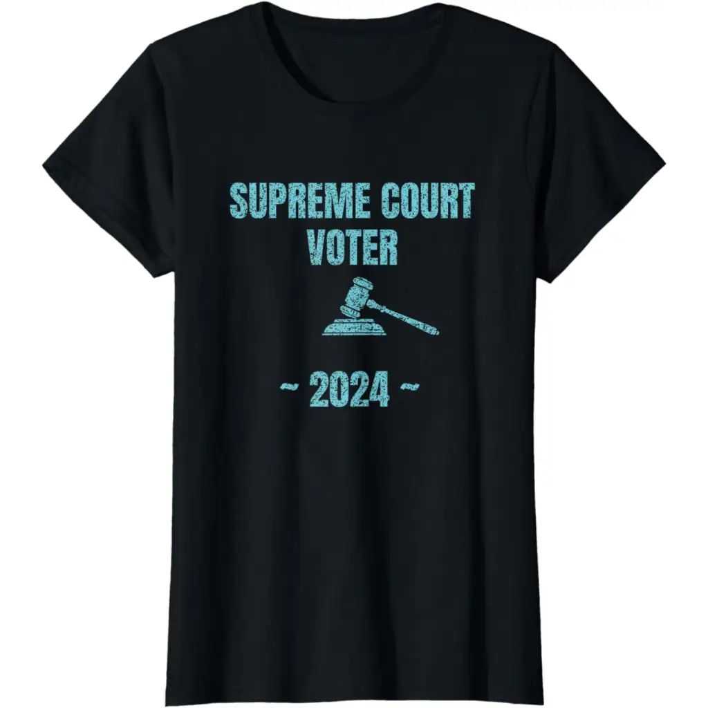 Liberal Supreme Court Voter - Blue Democrat T-Shirt - Black